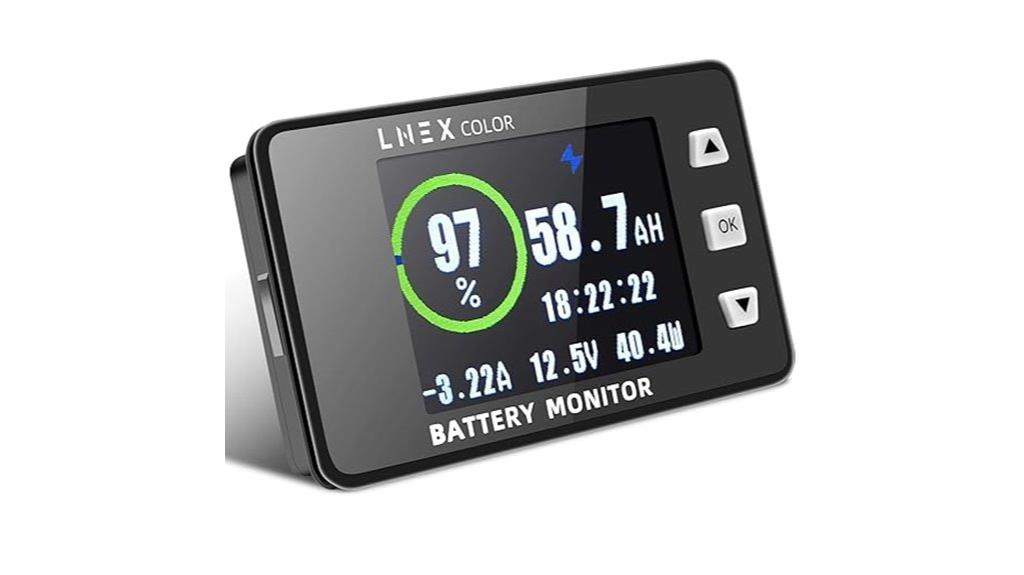 shunt battery monitor screen