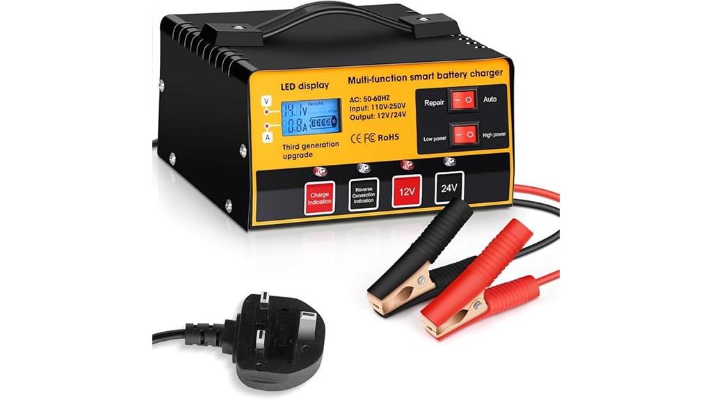 smart 12v 24v battery charger