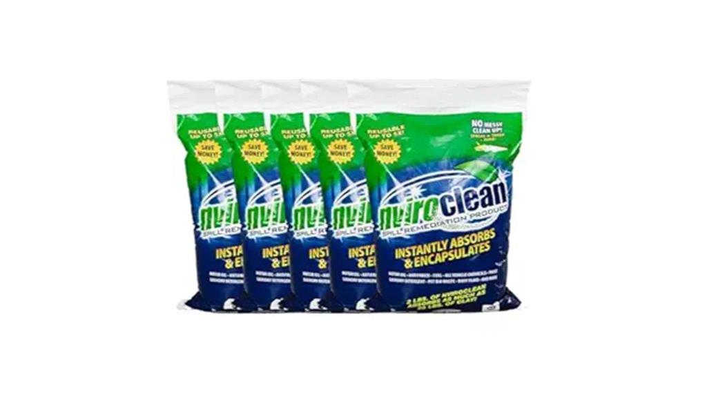spill cleanup absorbent pack