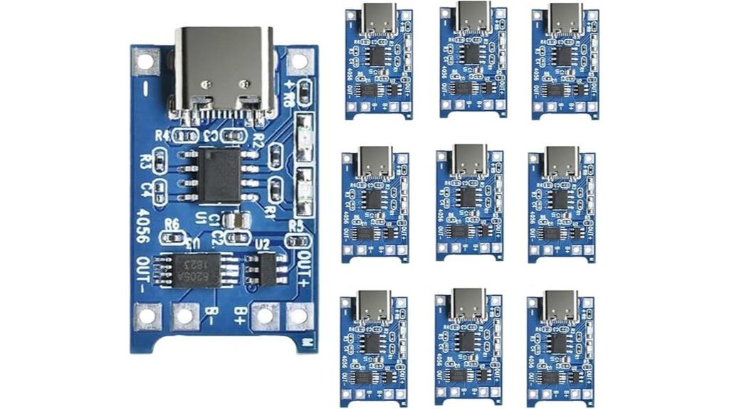 ten lithium battery chargers