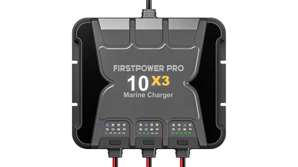 three bank marine charger
