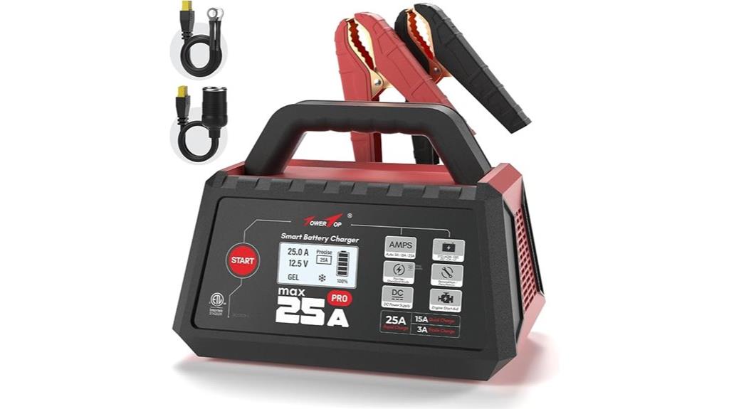 towertop 25a max charger