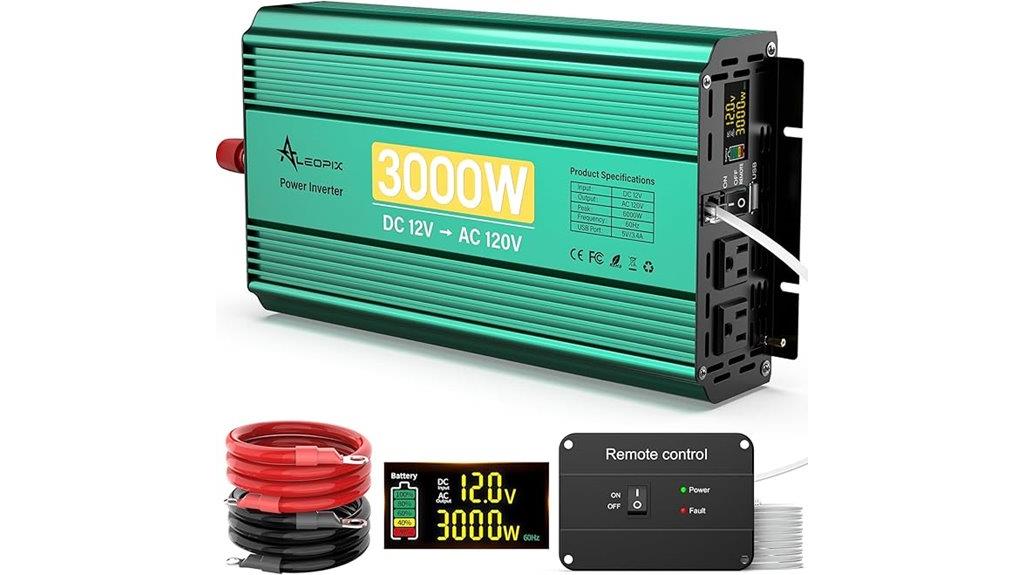 vehicle inverter with usb