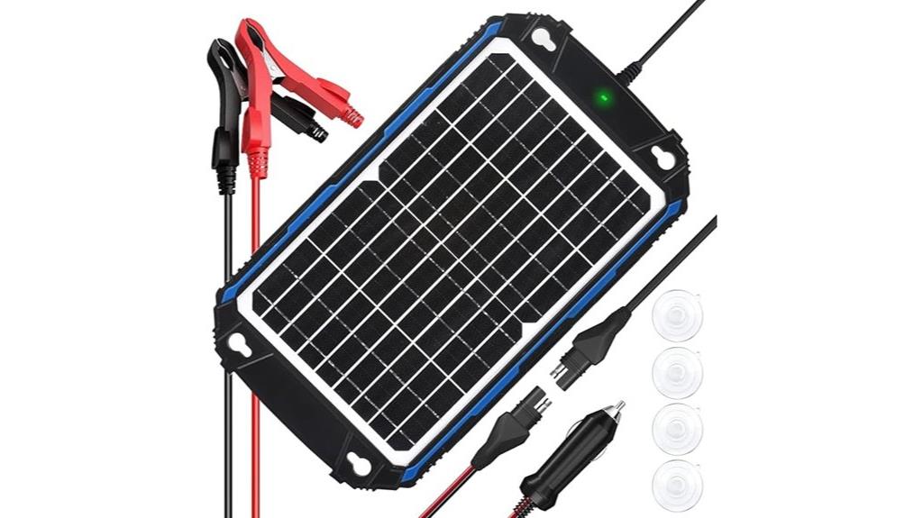 weatherproof 12v solar charger