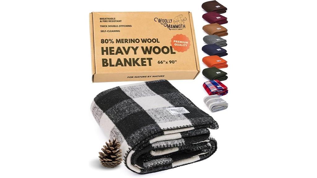 woolly mammoth camping blanket