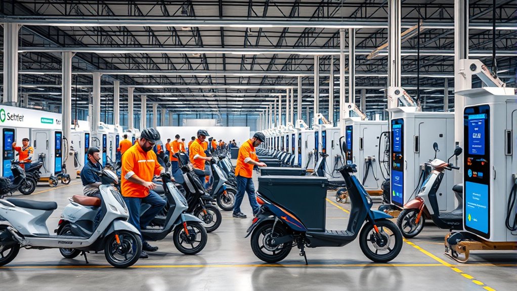 efficient battery swapping infrastructure