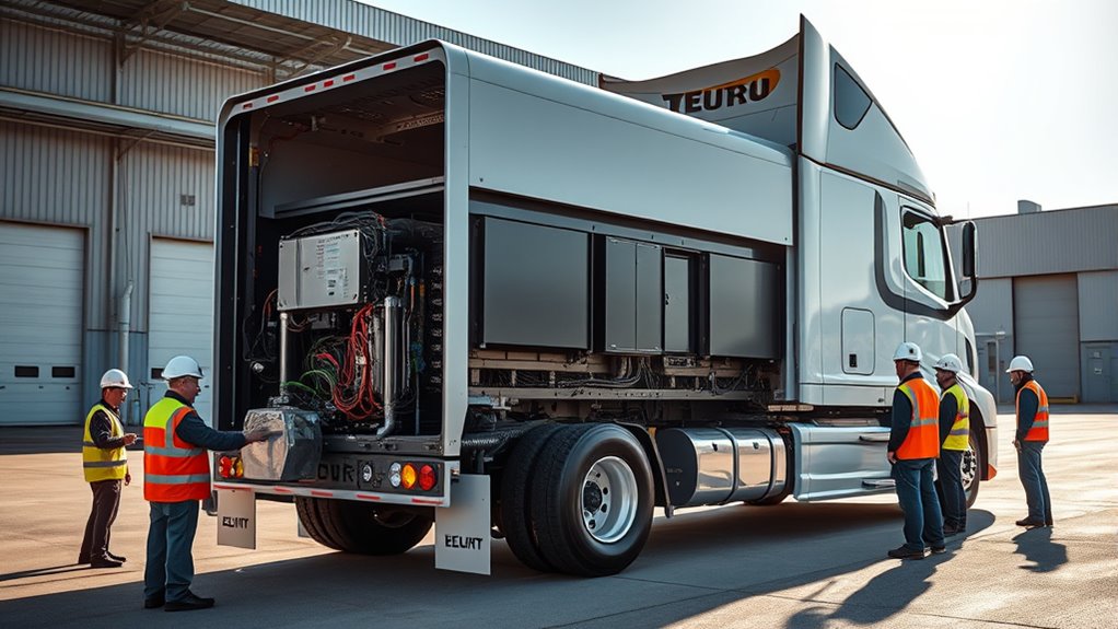 electric truck battery advancements