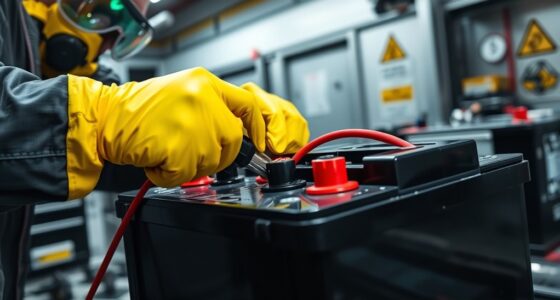 handle batteries with care