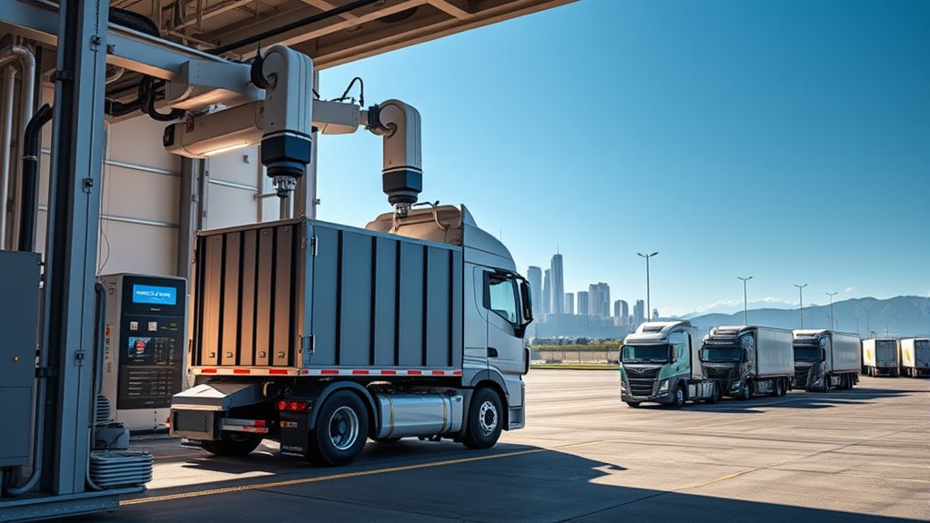 heavy duty truck battery swapping