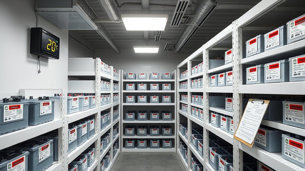 proper lithium battery storage