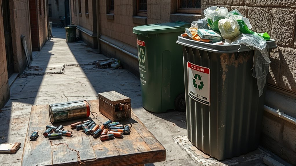 recycle batteries safely