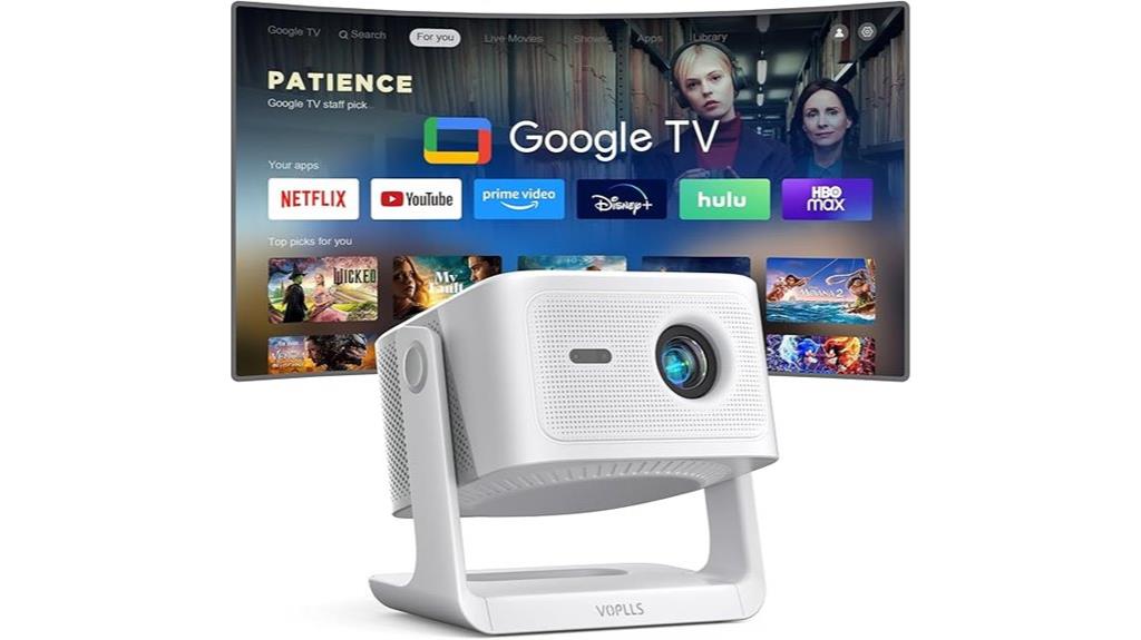 4k smart projector with wifi