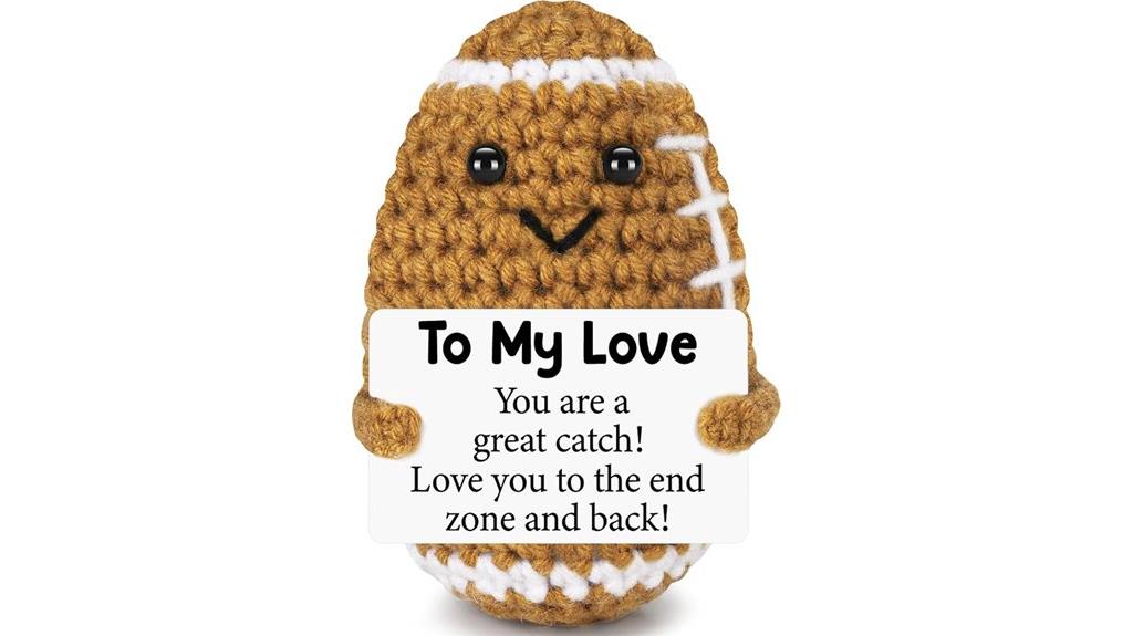 crochet football gift set