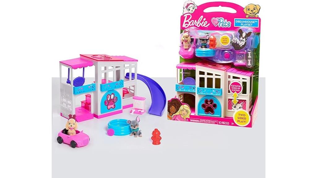 dual sided barbie playset