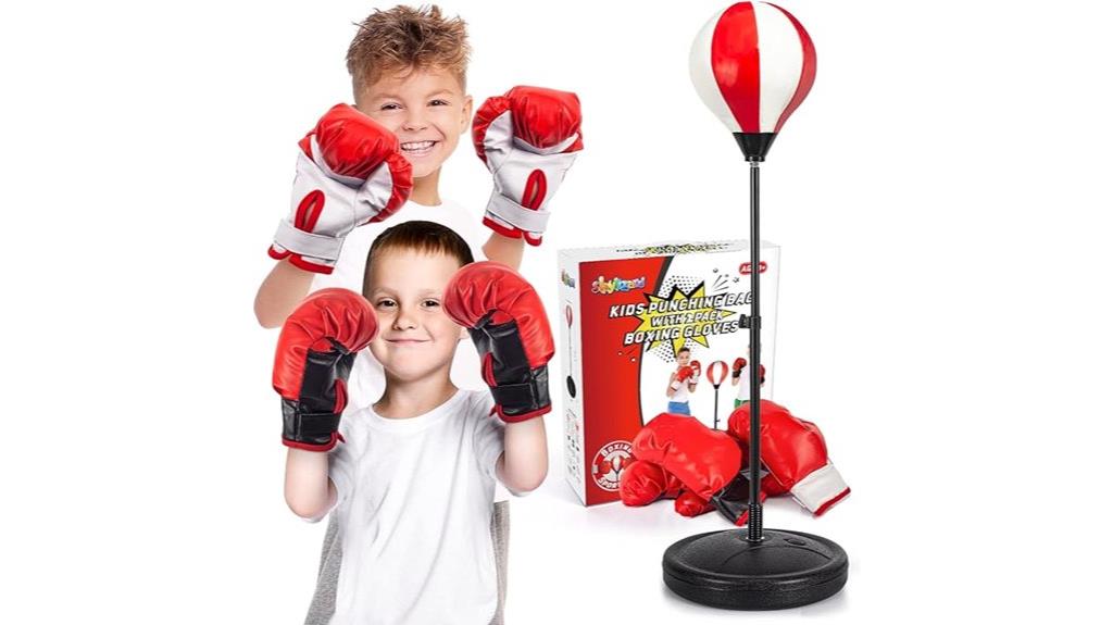 kids punching bag stand
