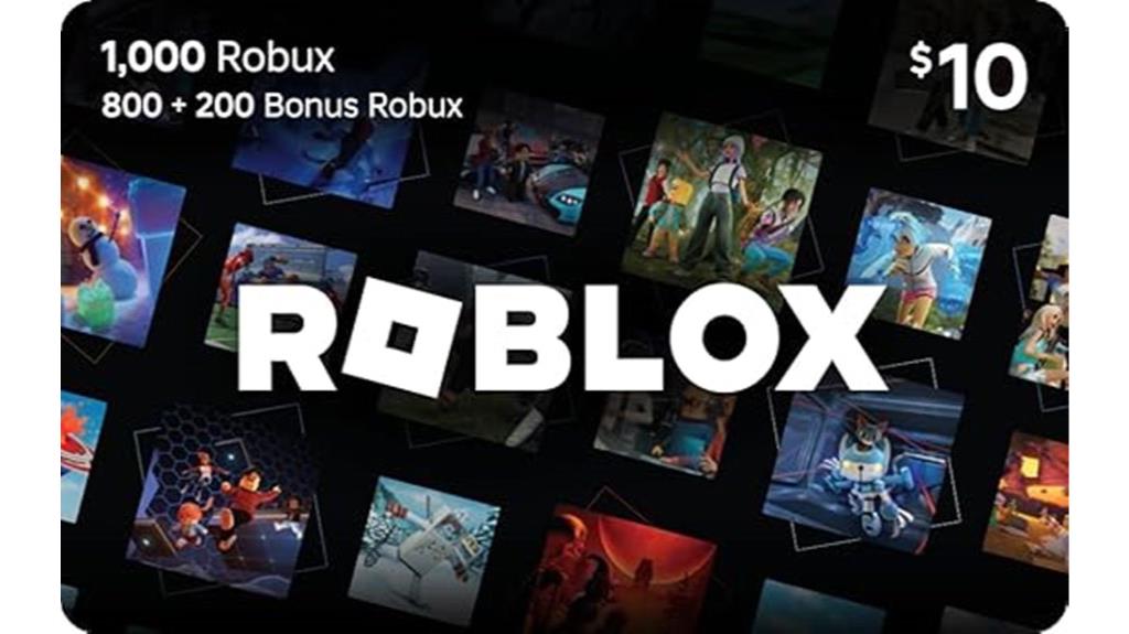 roblox gift card 1000 robux
