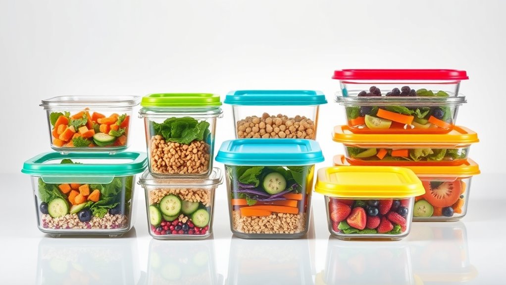 top glass food storage