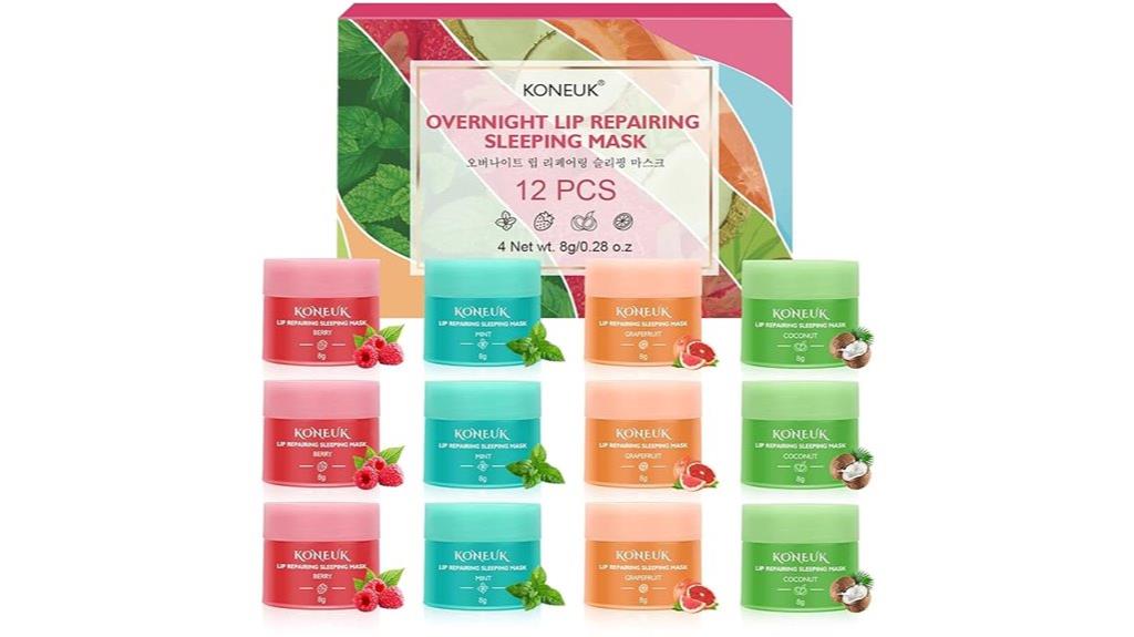 twelve pack lip mask set