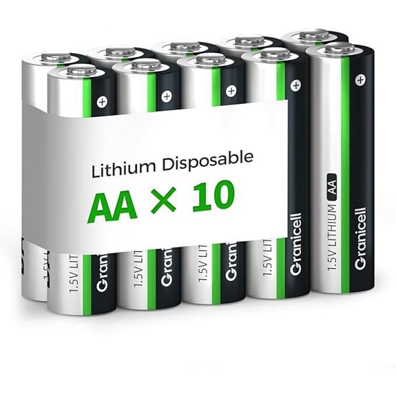 10-Pack Lithium AA Batteries for Security Devices