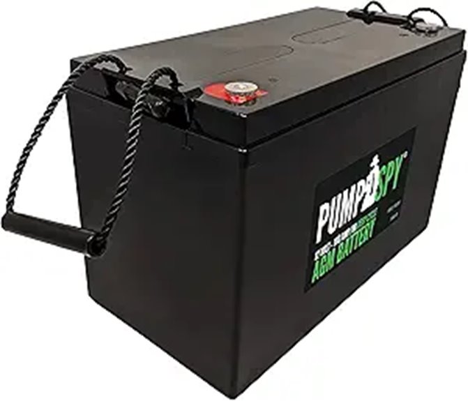 PumpSpy 12V 100 Ah Maintenance Free AGM Deep Cycle Battery