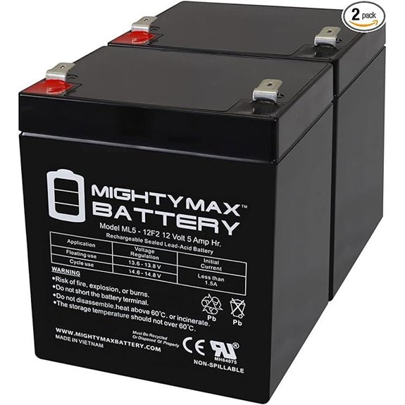 Mighty Max 12V 5Ah SLA Battery for Razor E100