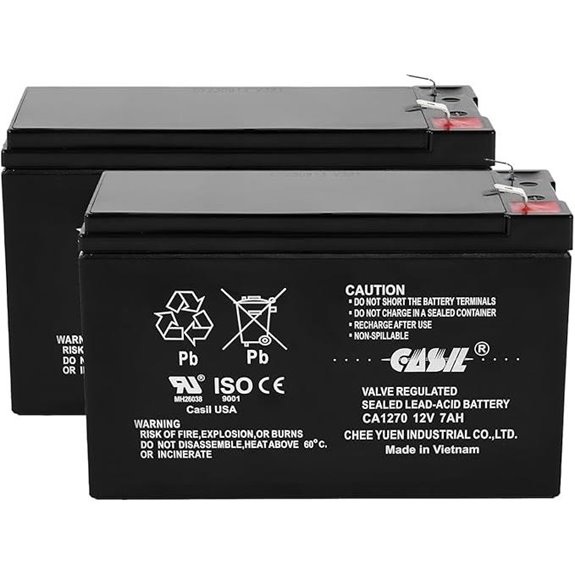 Casil 12V 7Ah Battery for Razor Models (2 Pack)