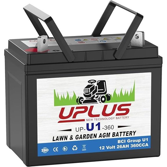 Uplus U1 12V 360CCA Lawn Mower Battery