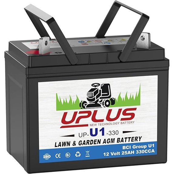 Uplus U1 12V 330CCA Lawn Mower Battery