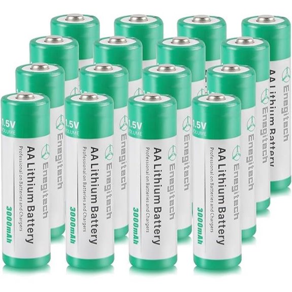 Enegitech AA Lithium Batteries 16-Pack for Security Devices