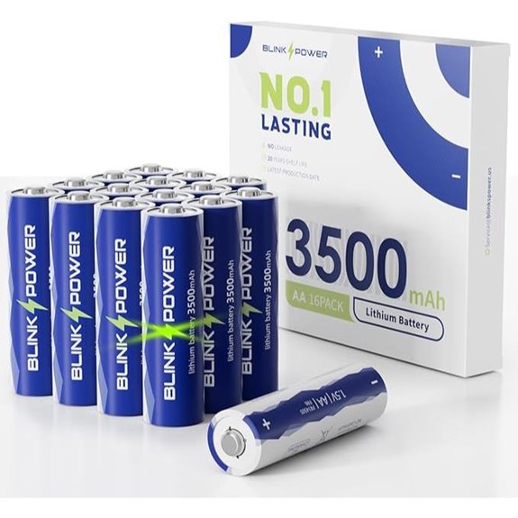 Lithium AA Batteries 16 Pack 3500mAh Non-Rechargeable