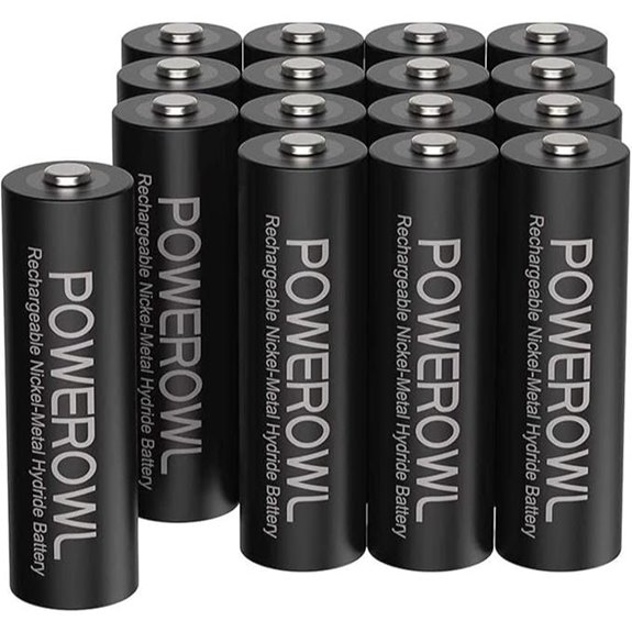 POWEROWL AA Rechargeable Batteries 16 Pack