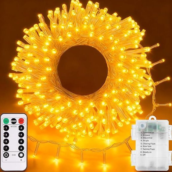 Echosari 33Ft 100 LED String Lights with Remote
