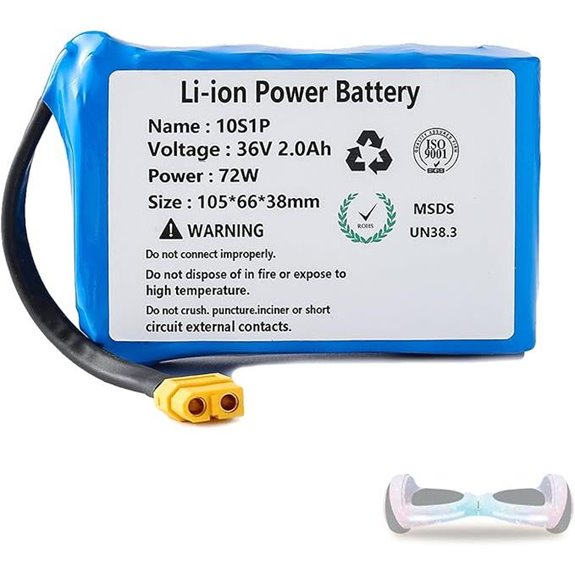 36V 2.0Ah Hoverboard Battery with XT60 Plug