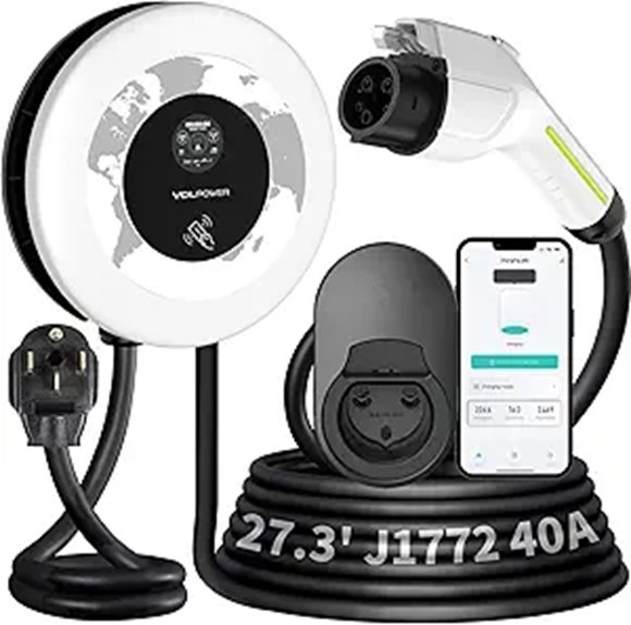 Level 2 EV Charger 40Amp 9.6KW with WiFi