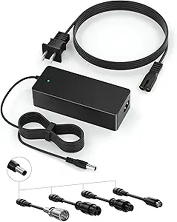 VHBW 42V 2A Scooter Charger with 5 Plugs