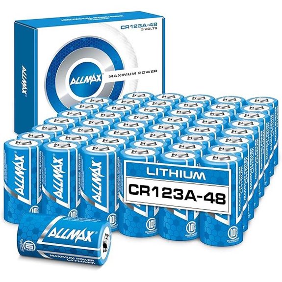 Allmax CR123A Lithium Batteries (48 Pack)
