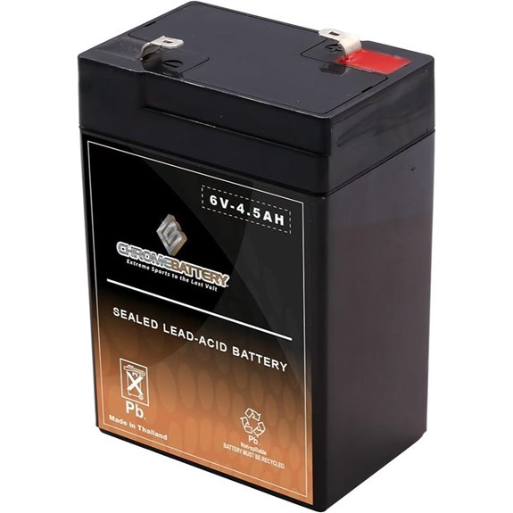 CB Chromebat 6V 4.5Ah SLA Battery for Alarms and Toys