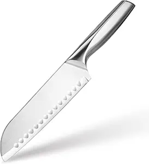 7-Inch Santoku Chef’s Knife with High-Carbon German Steel