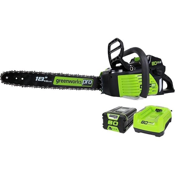 Greenworks 80V 18 Brushless Cordless Chainsaw with Battery
