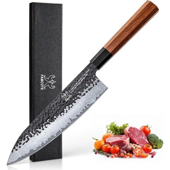 8-Inch Hand Forged High Carbon Steel Chef Knife