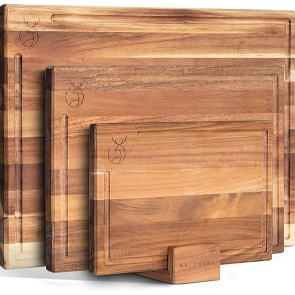 WALDWERK Acacia Wood Cutting Board Set (15.75 x 12/13 in)