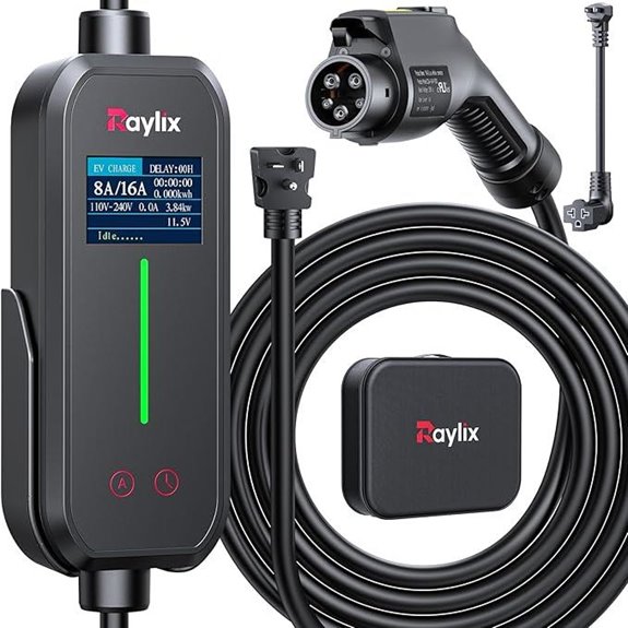 Upgraded Portable EV Charger with Adjustable Current