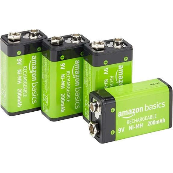 Amazon Basics Rechargeable 9V Batteries (4-Pack)