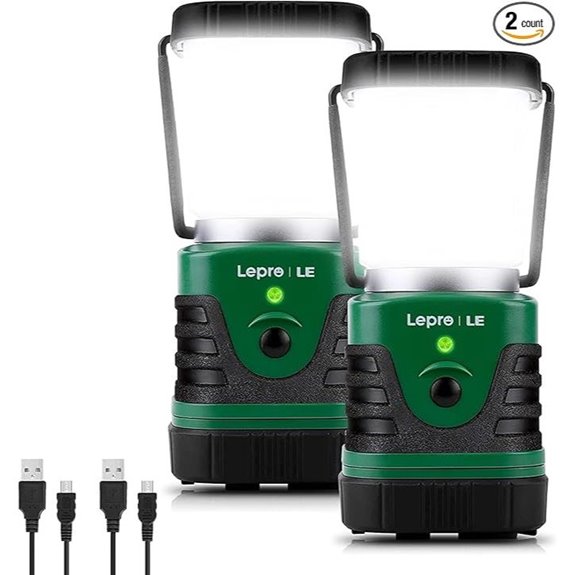 Lighting EVER 1000LM LED Camping Lantern with Power Bank