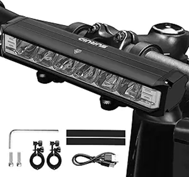 Super Bright USB Rechargeable Waterproof Bike Headlight