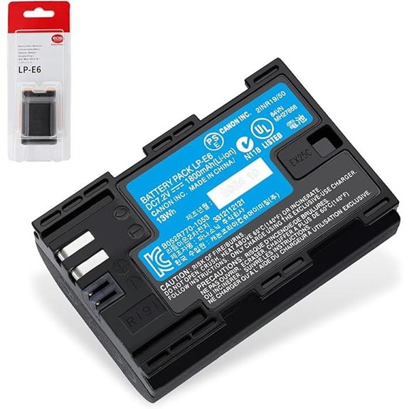 LP-E6 Battery Replacement for Canon and Blackmagic