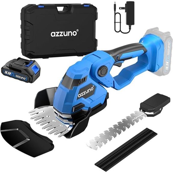 AZZUNO Cordless Hedge Trimmer & Grass Shears Kit