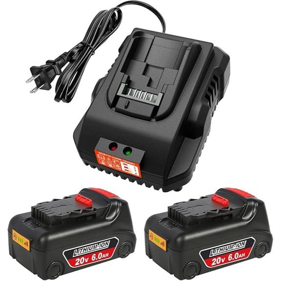 20V Max 2-Pack Battery & Charger for Dewalt DCB200