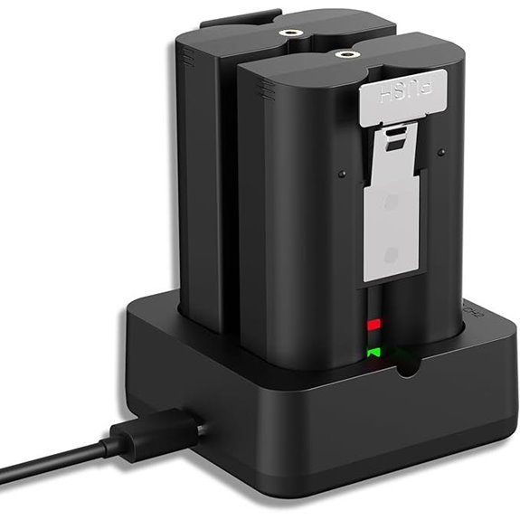 2-Pack Ring Doorbell Battery with Charger Station