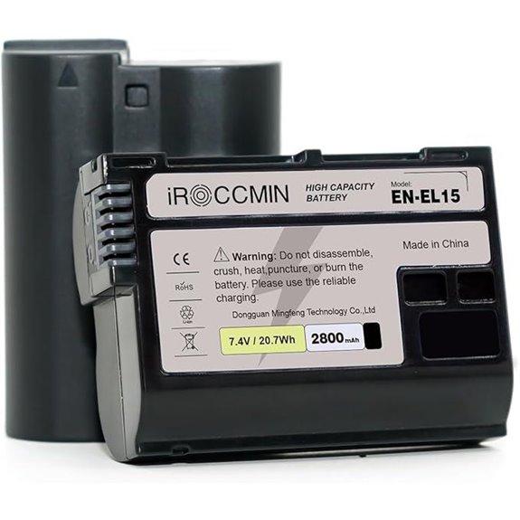 2-Pack Nikon Camera Batteries for D810 D7500 D850